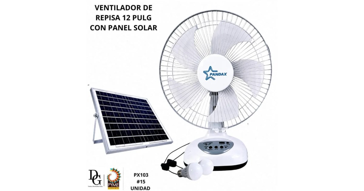 Ventilador Solar 12"