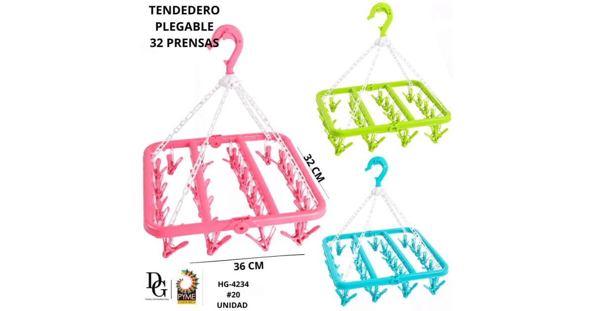 Tendedero Ropa Interior-Plegable