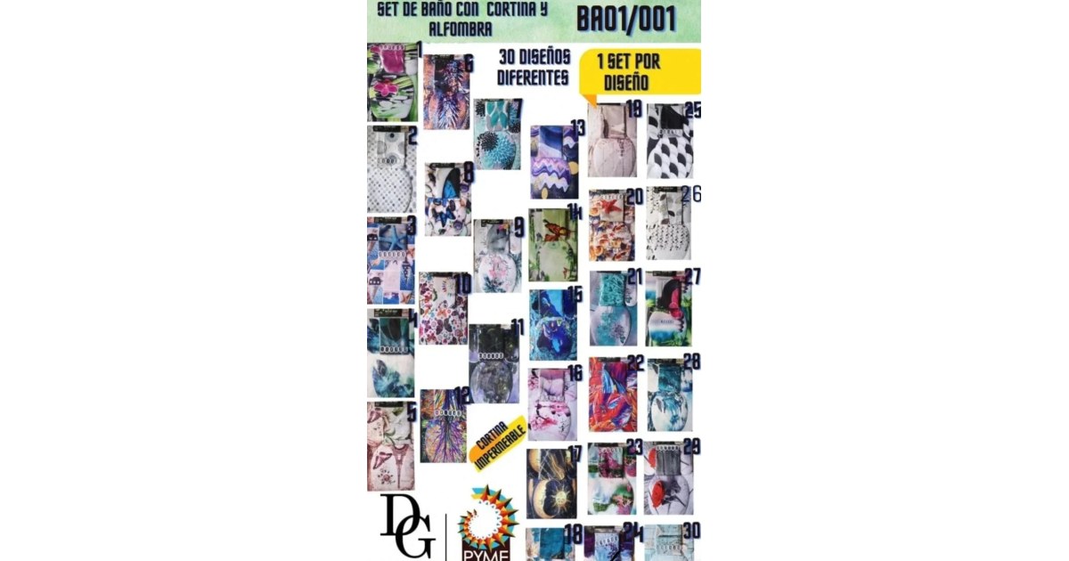 Juego de Baño de 4 PZAS
