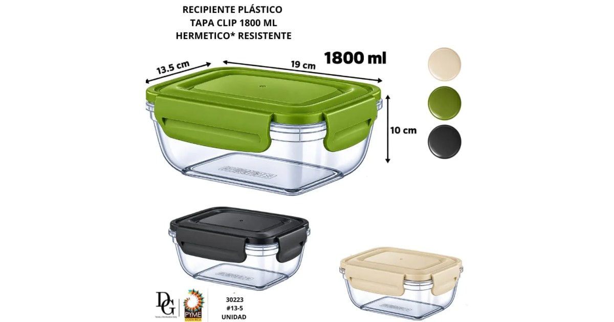 Envase Plástico 1800ML