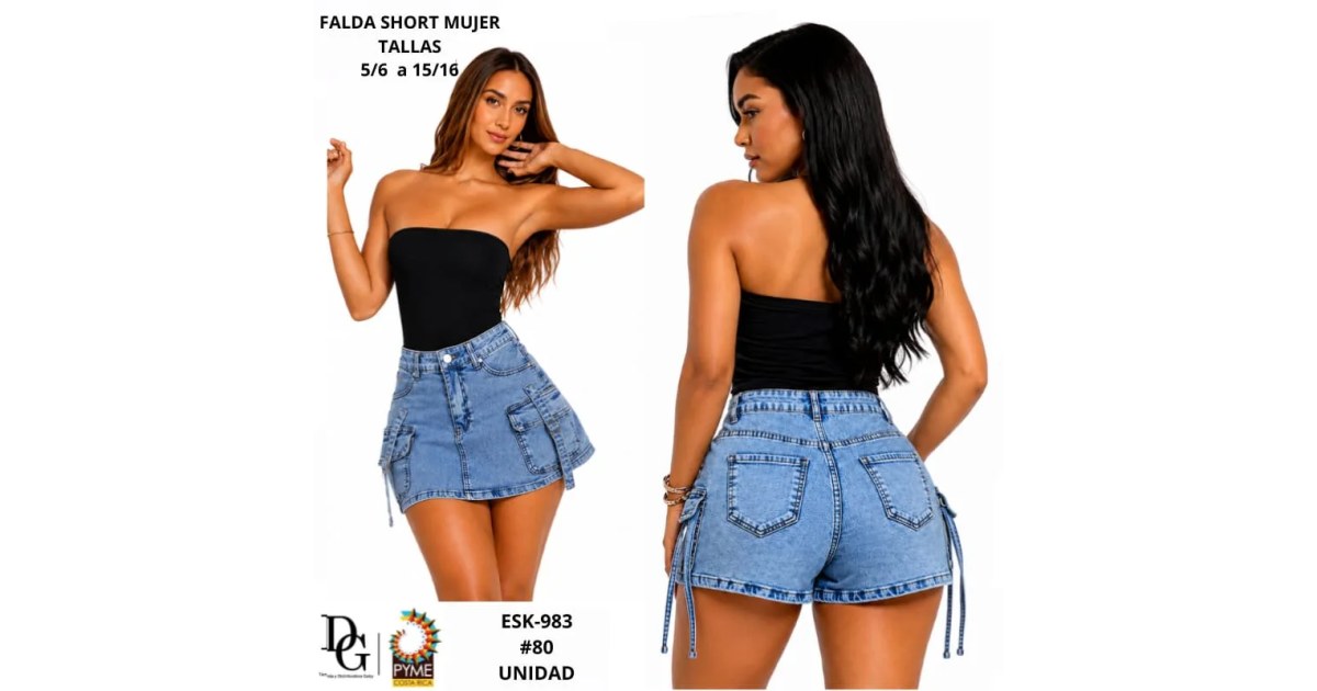 Short Falda para Dama