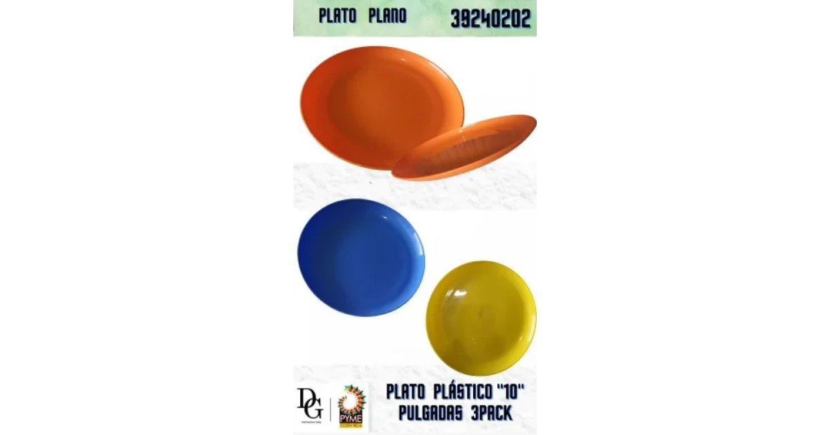 Set de Platos Planos 10"