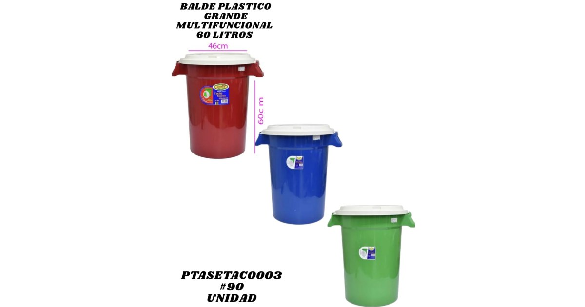 Recipiente Extra Grande 60L