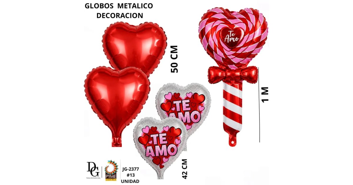 Juego de 5 Globos