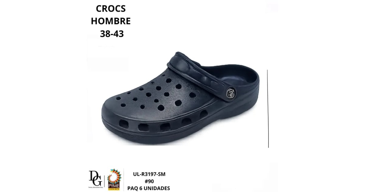 6 Pares de Crocs para Caballero