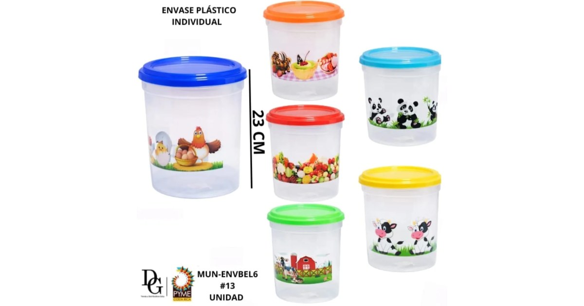 Envase Plástico Individual 6L