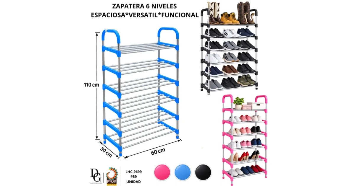 Zapatera de 6 Niveles