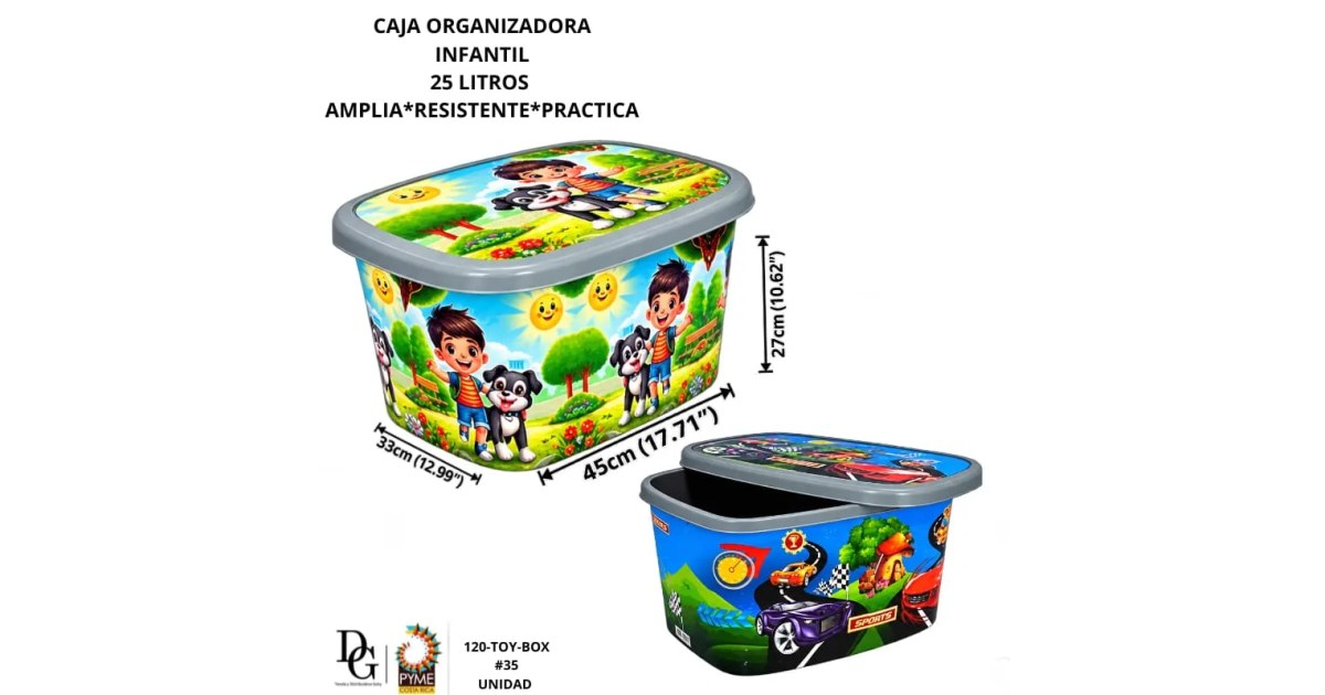Caja Plástica Multiusos-25L