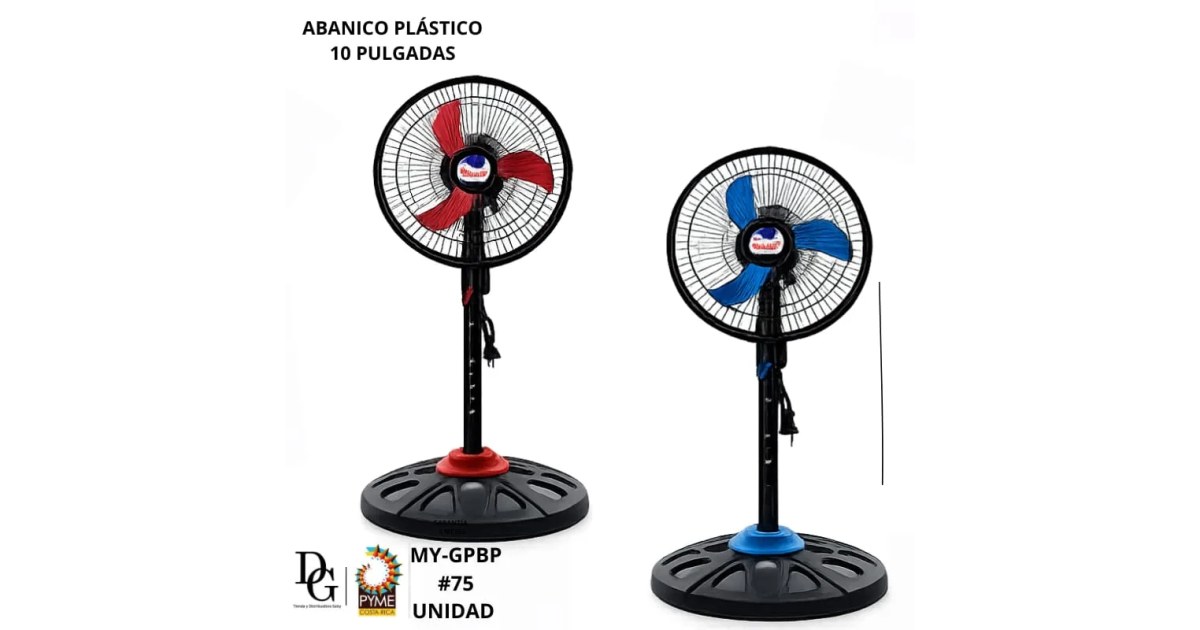 Ventilador de Pie 10" - Aspa Plástica