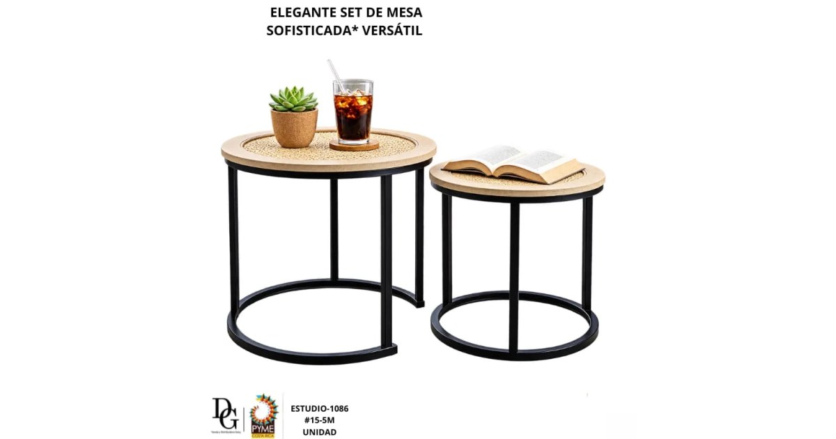 Set de Mesa Auxiliar 2PZAS