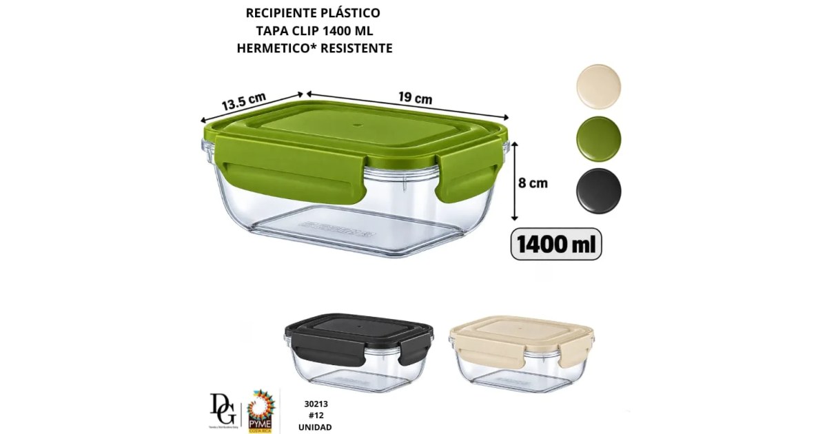 Envase Plástico 1400ML