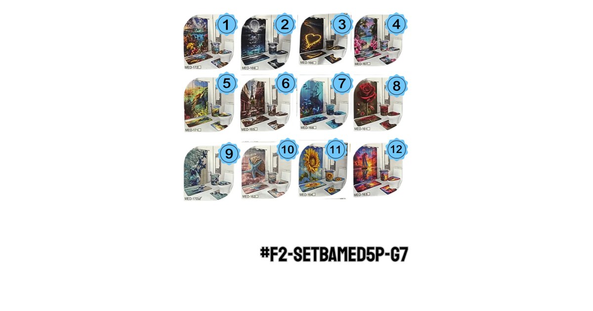Set de Baño de 5 PZAS