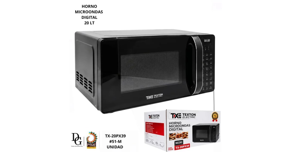Horno Microondas Digital 20L