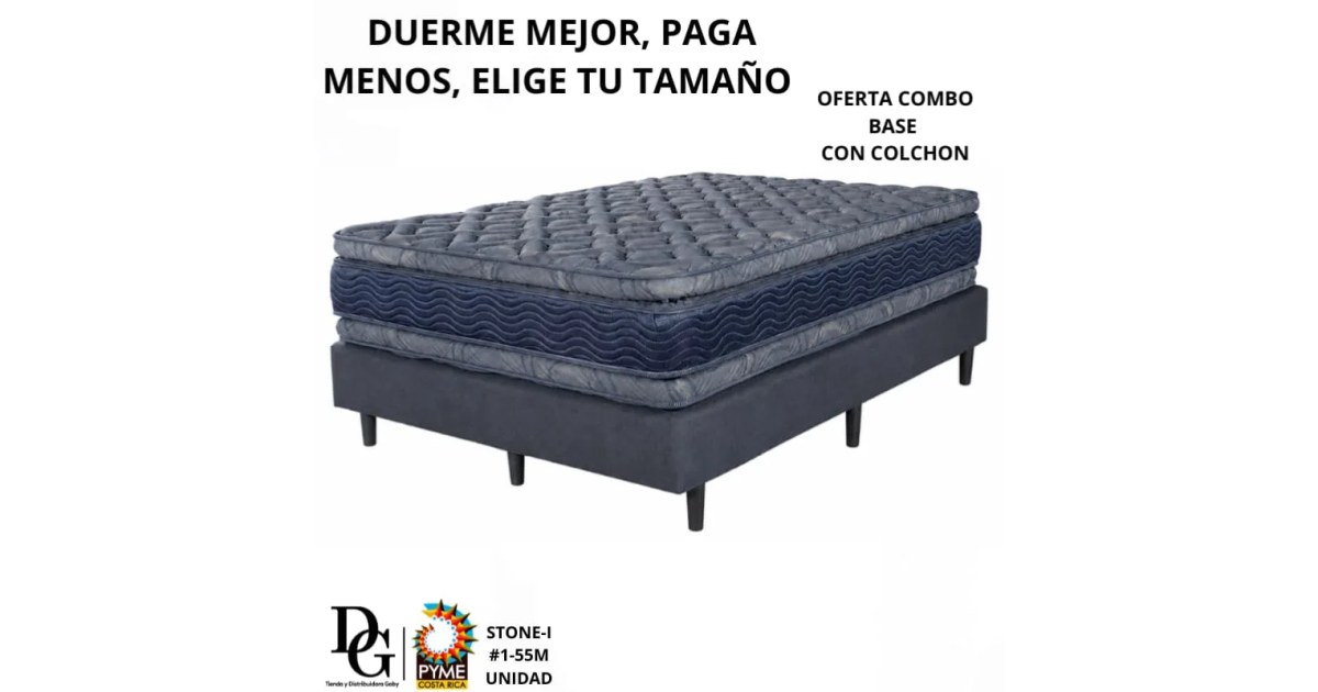 Combo Base + Colchón I STONE Individual