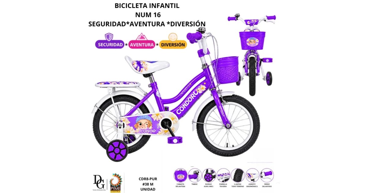 Bicicleta Infantil Aro 16