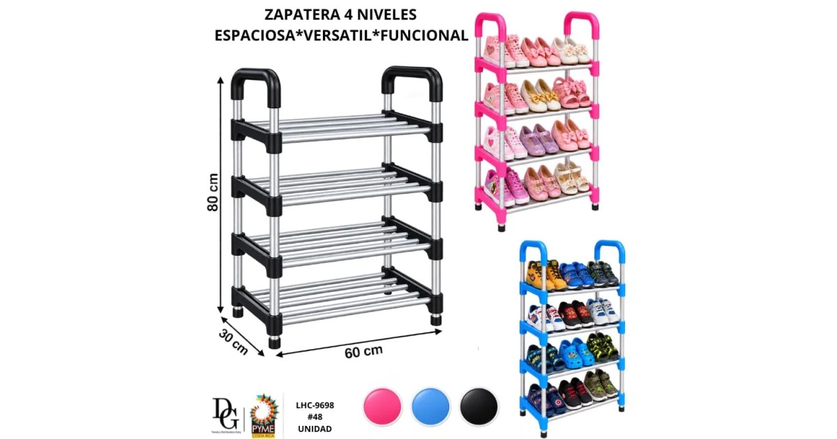Zapatera de 4 Niveles