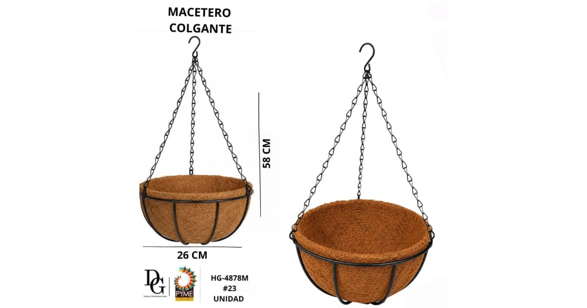 Macetero Colgante 26 cm