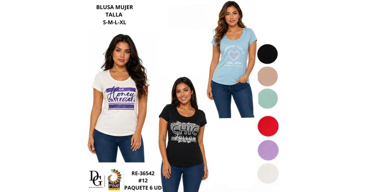 6 Blusas para Dama