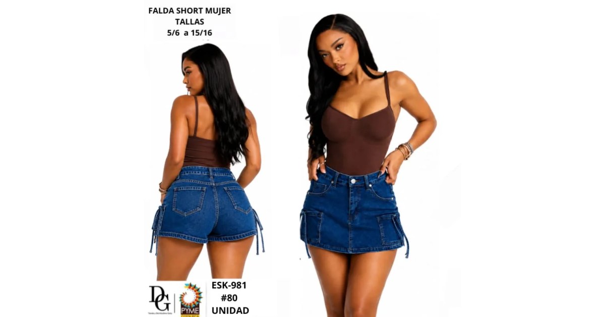 Short Falda para Dama