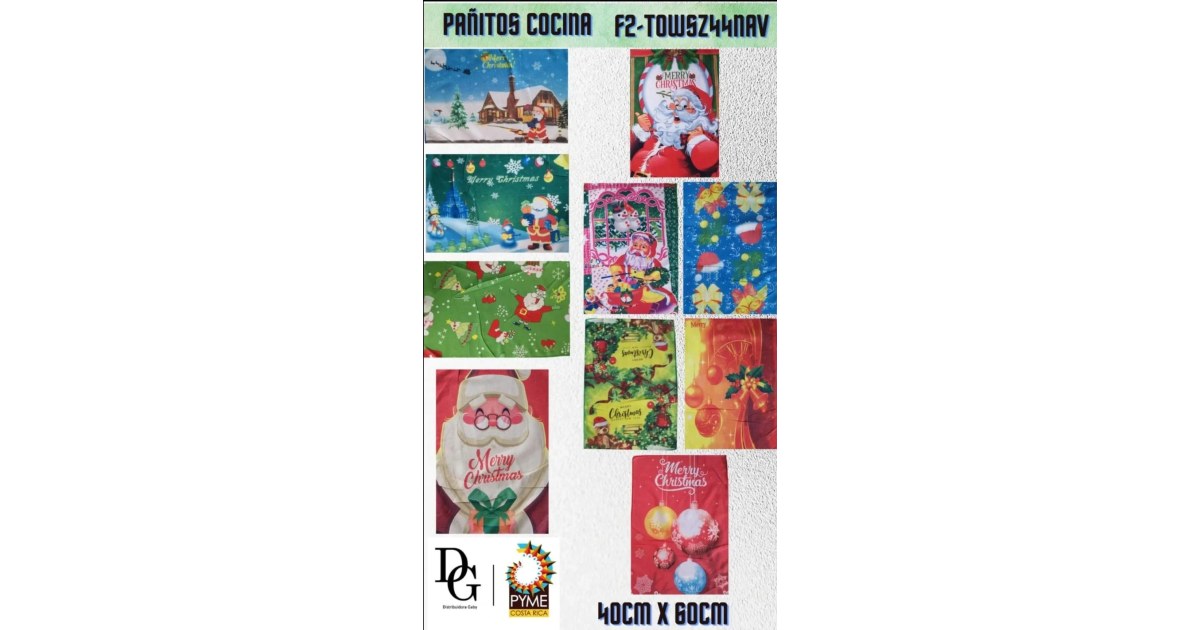 Paquete Pañitos Navideño de Cocina