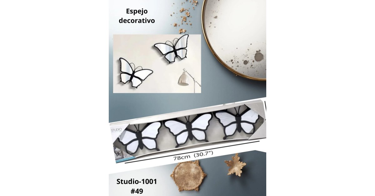 Set de Espejo Mariposa 3PZAS