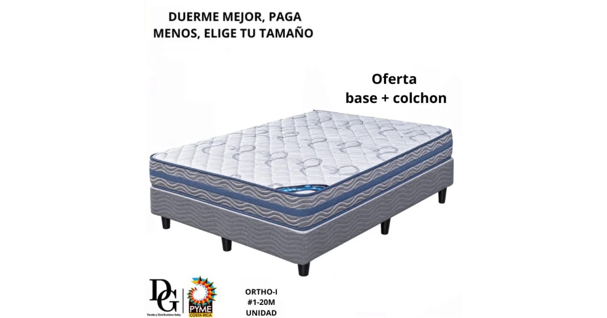 Combo Base + Colchón I ORTHO Matrimonial