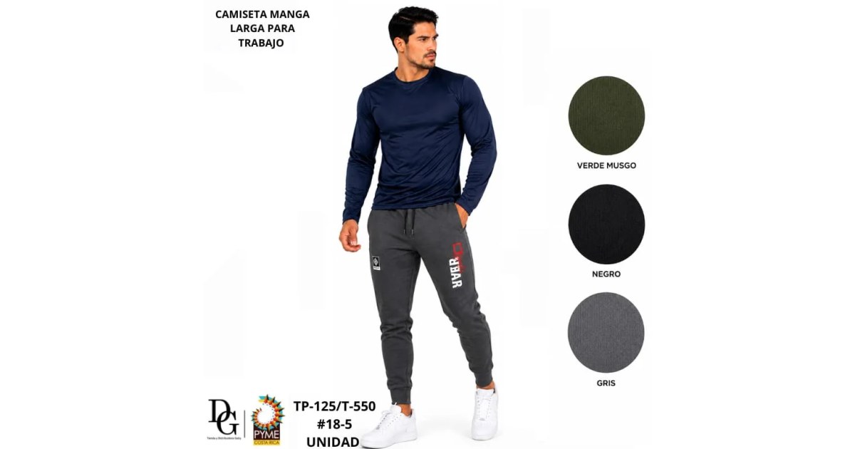 Camiseta Manga Larga para Caballero