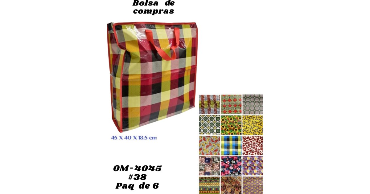 6 Bolsas de Compras-Reutilizables