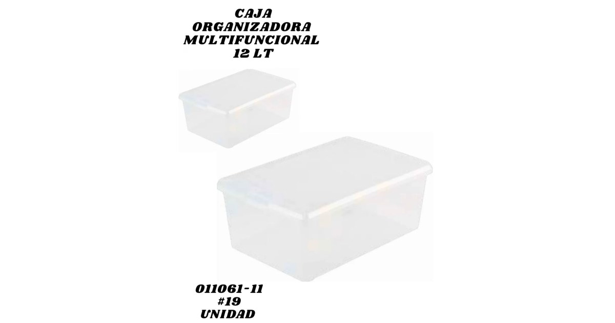 Caja Organizadora 12.5L-Plástica