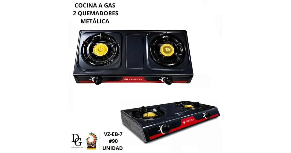 Plantilla Gas 2 Quemadores