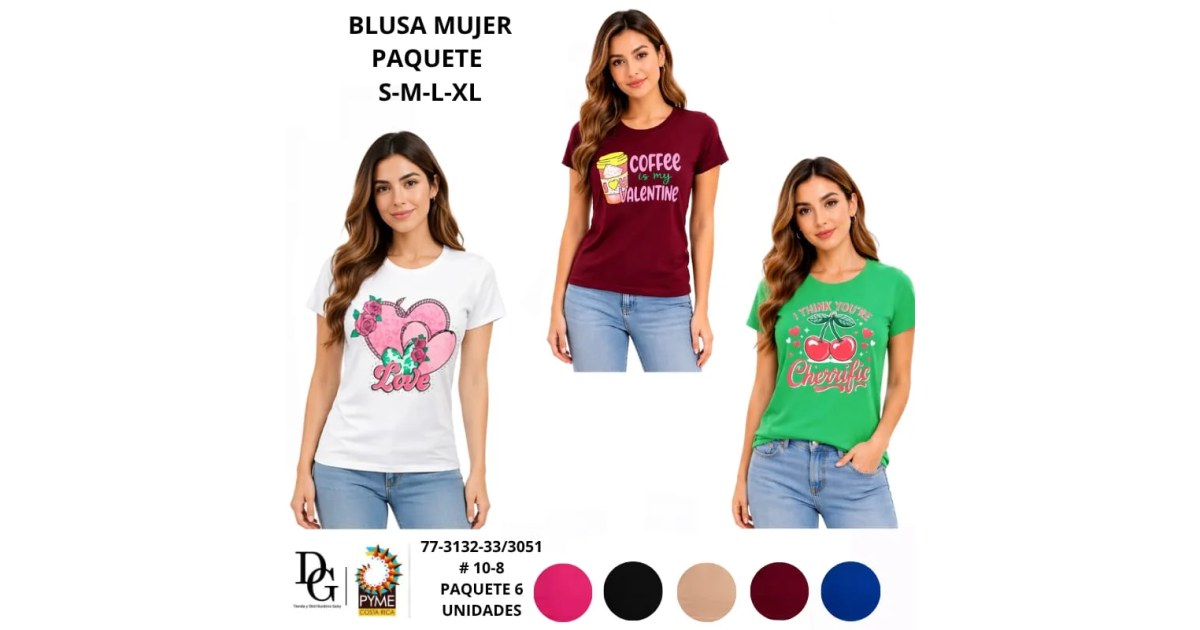 6 Blusas para Dama