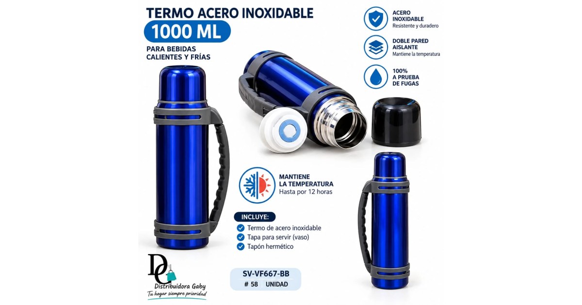 Termo Acero Inoxidable 1L
