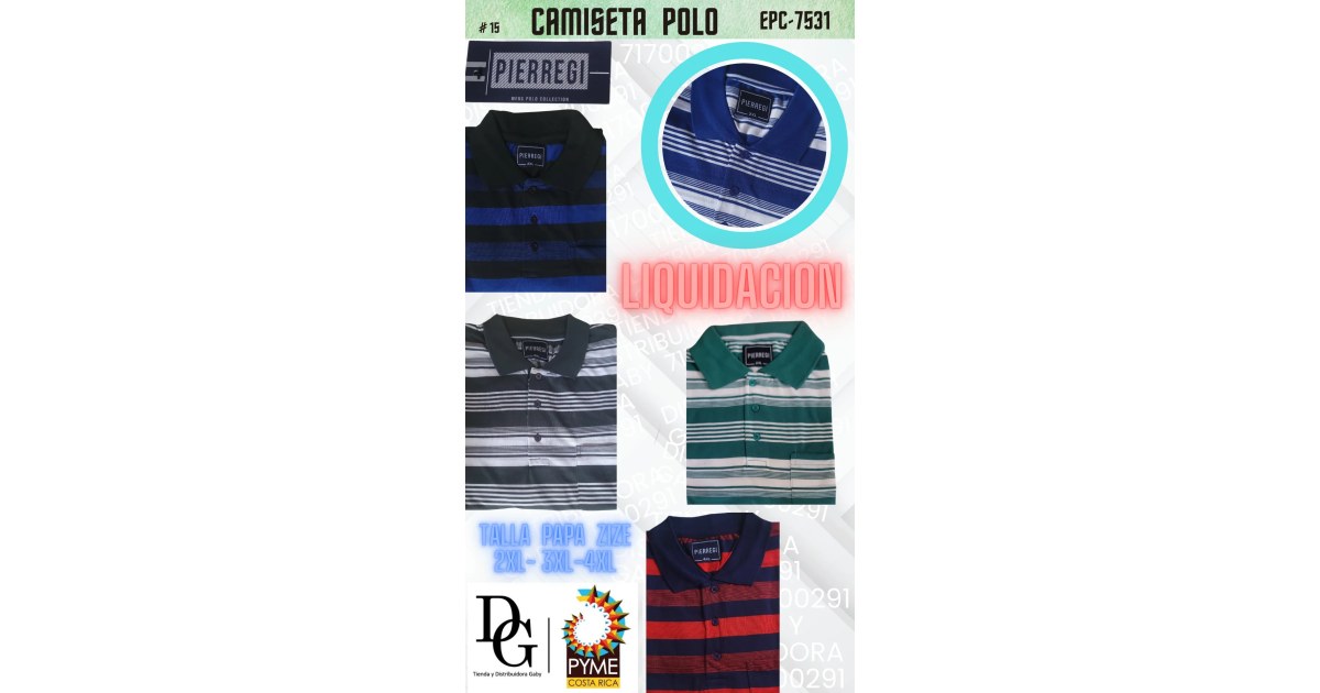 Camiseta Talla Especial Cuello Polo
