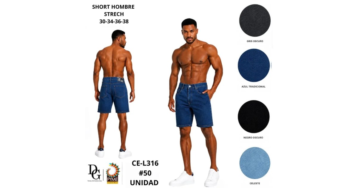 Short Mezclilla para Caballero