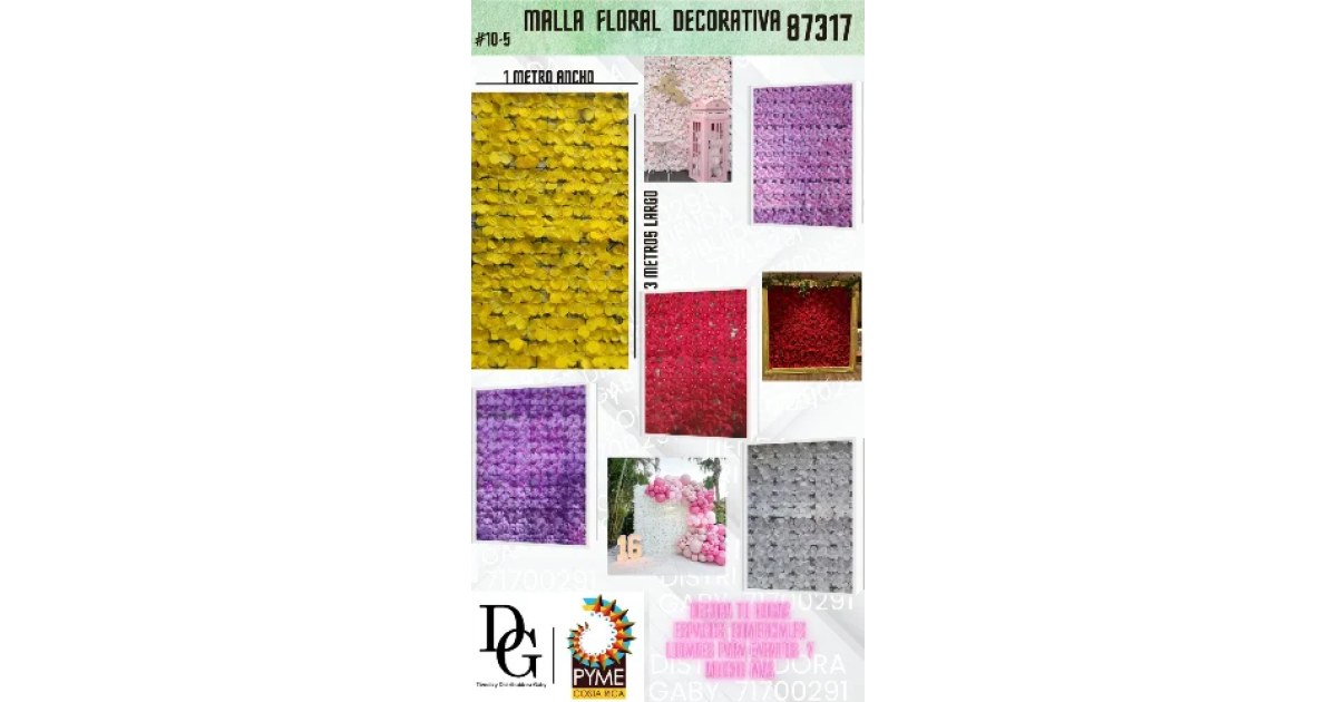 Malla Floral Artificial