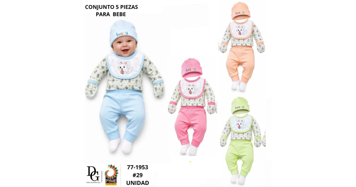 Conjunto de 5 PZAS para Bebé
