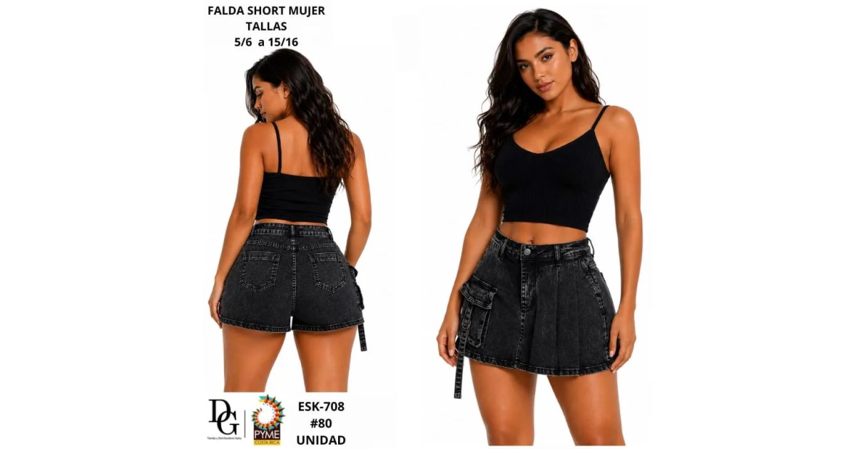 Short Falda para Dama