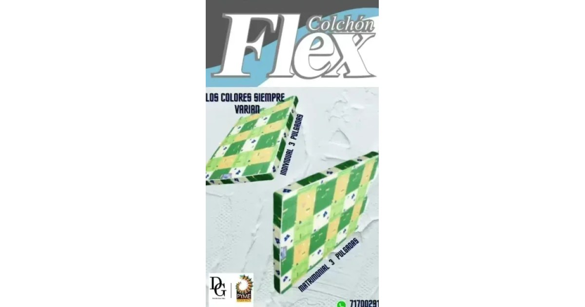 Colchón Flex Individual 3"