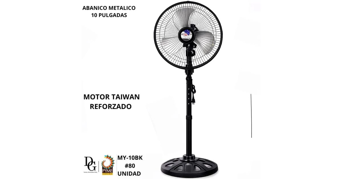 Ventilador de Pie 10" - Aspa Metálica
