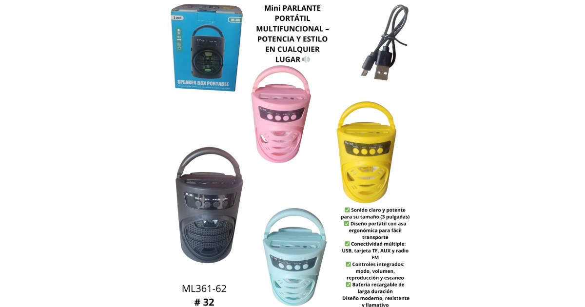 Mini Parlante Portátil